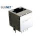 No LED Straight Angle Vertical SMT Rj45 Connector 1 x 1 Port Built In Transformer