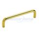 Bright Brass Solid Steel Decorative Cabinet Wire Pull Handles 3 1/2 CC