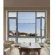 Energy Saving Aluminum Casement Windows Indoor And Outdoor Flush Design