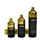 Shiny Cylindrical 50g 100g Black Jar Gold-plated Threaded Cap Packaging Modern Style Made In China