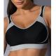 Elastic Shock Absorber Fabric Anti - Bacterial 38A Padded OEM ODM Front Closure Sports Bra