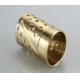 Sturdy Bronze Self Lubricating Bearing Brass Color Corrosion Resistant
