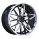 Chevrolet Corvette 2 Piece Forged Rims Wheels C8 Staggered 21inch Black Hyper Silver