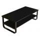 Low Profile Modern Living Room Coffee Table , Contemporary Black Coffee Table
