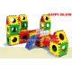 Combination Indoor Playground Kids Toys For Plastic Link Building Blocks Slide