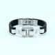 Factory Direct Stainless Steel High Quality Silicone Bracelet Bangle LBI18