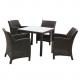 Factory Wholesale Outdoor patio rattan garden furniture set wicker hotel outdoor table and chair set---8086