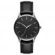 Black Leather Mens Stainless Steel Watche Japanese 2035 Quartz Movt