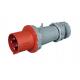 IP44 Weather Protected Industrial Power Plug , Screwless Waterproof Plug Connectors