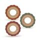 CPSIA  Nuby Natural Wood Silicone Teether Ring FSC Customized