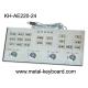 Metal Industrial Control Platform Flat key Keyboard , Metallic Keyboard