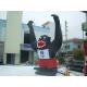 CE outdoor lovely inflatable blk gorilla model, animal character inflatables