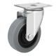 45kg Load Capacity Rotating Wheel Zinc Plated PU Caster for Industrial Applications