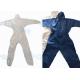 Breathable SF Non Woven Disposable Protective Coveralls Ealstic Waist Multi Size
