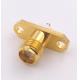 2 Holes Sma Flange Mount Connector / Wifi Sma Connector Male 50 Cyles