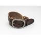 Embossed Thread Mens Casual Leather Belt 3.8cm Width