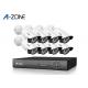 1440P IP CCTV Camera Kits , 8 Channel Nvr Kit 4Mp With Night Vision