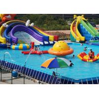 Customized PVC steel Rectangular Ultra Metal Frame Pool for Water Park