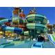 OEM Water Amusement Park Equipment Colorful Fiberglass Slide Set for Sale