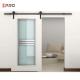 White Interior Hardware Glass Bathroom Barn Doors Sliding Barn Door Kit