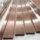 Stainless Steel U-Trim, Hairline Rose Gold Color Stainless Steel Trim/cover trim