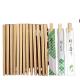 Personalized Twin Disposable Bamboo Chopsticks Smooth Surface Sustainable and Durable