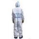 White Color Disposable Protective Suit , Antibacterial Hospital Protective Suit