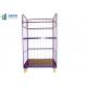 Supermarket Wire Cage Trolley Customized Stainless Steel Wire Mesh Trolley