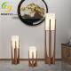 Wood / Walnut Finish E27 Japanese Style Wabi-Sabi Floor Lamp for Bedroom Living Room