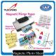 Inkjet Magnetic Printer Paper , Printable Magnetic Paper Vivid Color Output