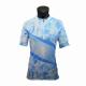 Blue Design Womens Cycling Clothing , Short Sleeve Cycling Jersey OEM/ODM