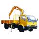 Durable Knuckle Boom Truck Mounted Crane, Wire Rope Raise And Down 3200 kg