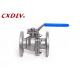 150LB 300LB 2~ 6  Flanged END Stainless Steel Ball Valve CF8 CF8MWCB Direct Mounting Pad