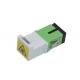 ISO9001 Ceramic Sleeve SC APC SX Fiber Optic Adapter