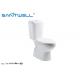 Compact Close Coupled Toilet Washdown Two Piece WC 670*365*800 mm Size