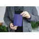 Purple Velvet Cover Personal Journal Notebook , Middle Size Custom Pocket Notebooks