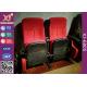 Dirty Proof Red Fabric Cinema Theater Chairs Seating With Foldable Seating Padding