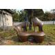 Customized Copper Garden Art Sculpture Abstract Style Garden Decoration