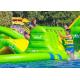 Giant Outdoor Inflatable Water Park Airtight Sealed Fireproof Material CE UL 