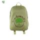 Custom Eco Friendly Accessories Green Color RPET Casual Backpack 40x29x15Cm