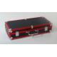 Anodize Aluminum Hard Case No Lining With Plastic Panel Latches Red + Black