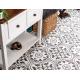SGS 20x20cm White Gloss Ceramic Floor Tiles , 8.5mm Porcelain Balcony Tiles
