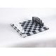 Wholesale Creative Black White Printing Clear Crystal Acrylic Chess Set