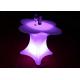 Modern LED Furniture Light Up Tables Lounge Rechargeable Battery Operated