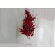 70cm Decorative Artificial Red Berry Stems With Green Leaves