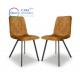 #70003 Modern Luxury Velvet Metal Leg Dinning Room Restaurant Furniture Fabric Nordic Dining Chair