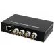 EOC Ethernet Over Coax Extender 10/100mbps 2km 1 Ethernet And 4 BNC Ports Over Coax Cable