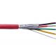 FPLR-CL2R Fire Alarm Cable 14 AWG 4 Cores Solid Bare Copper Conductor for Monitors