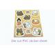 Easy Tearing japanese style Die Cut PVC Sticker Sheets