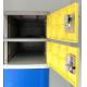 Fitness Center Lockers 10 Comparts 1 Column , Strong Commercial Gym Lockers